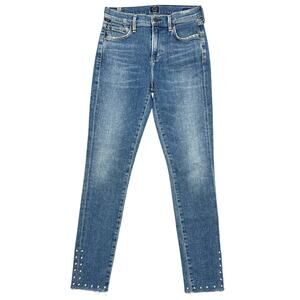 Citizens of Humanity Rocket High-Rise Jeans Size 26" Pearl Hems Stretch USA COH
